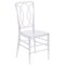 Flash Furniture 36&#x22; Crystal Clear Stackable Chiavari Chair with Designer Back